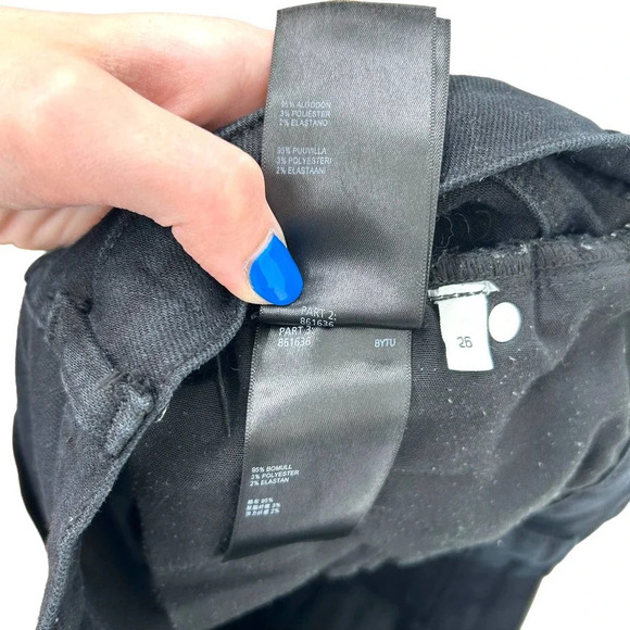 Whistles Black Skinny Jeans Denim Dark Wash Size‎ 26 - Picture 11 of 12